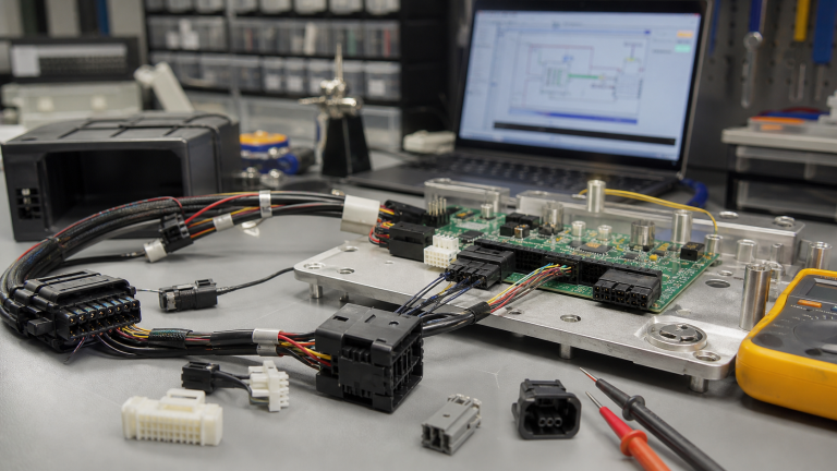 硬件快速样机开发中连接器、线束、PCB 与测试工装的联调场景